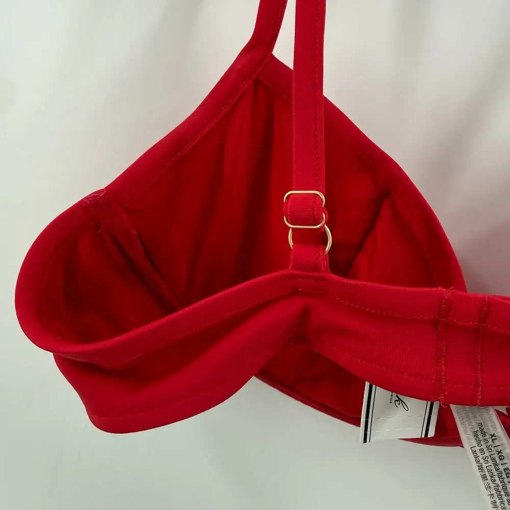 Frankies Bikinis x Victorias Secret Pink Bikini Top Size XL Underwire Swim NWT